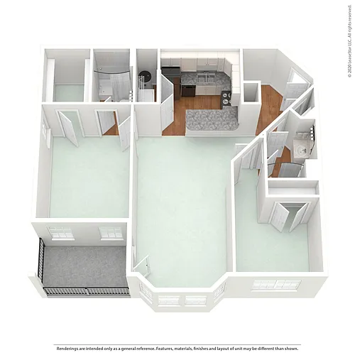 Floor plan 2 Bed- MMII