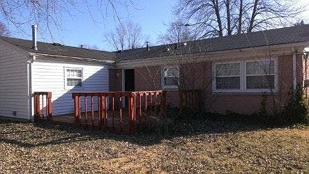 Backyard and deck