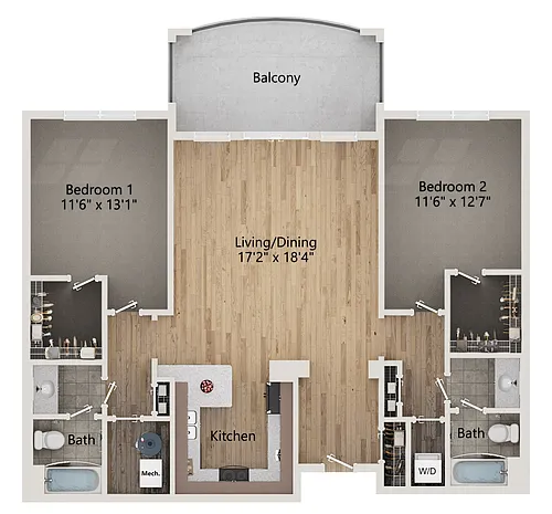 Floor plan B2-1