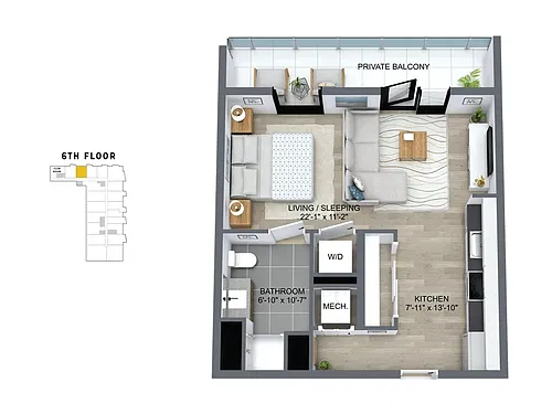 Floor plan 607
