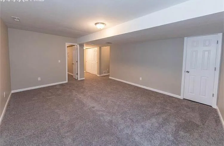 Living area in basement