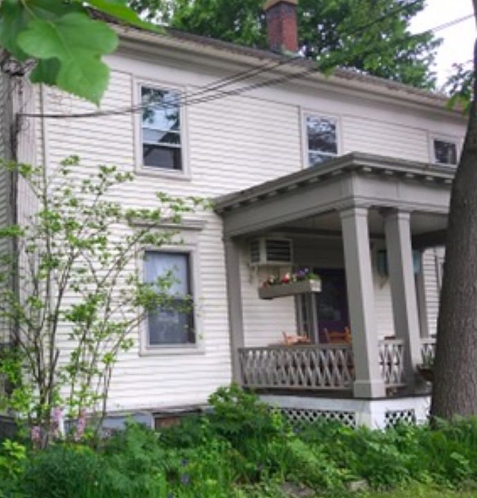 The apt is on the first floor in the front of the house and has exclusive use of the front porch