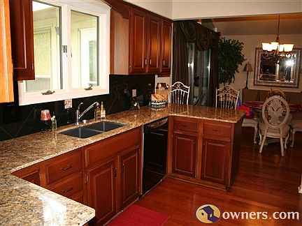 Kitchen with granite counters