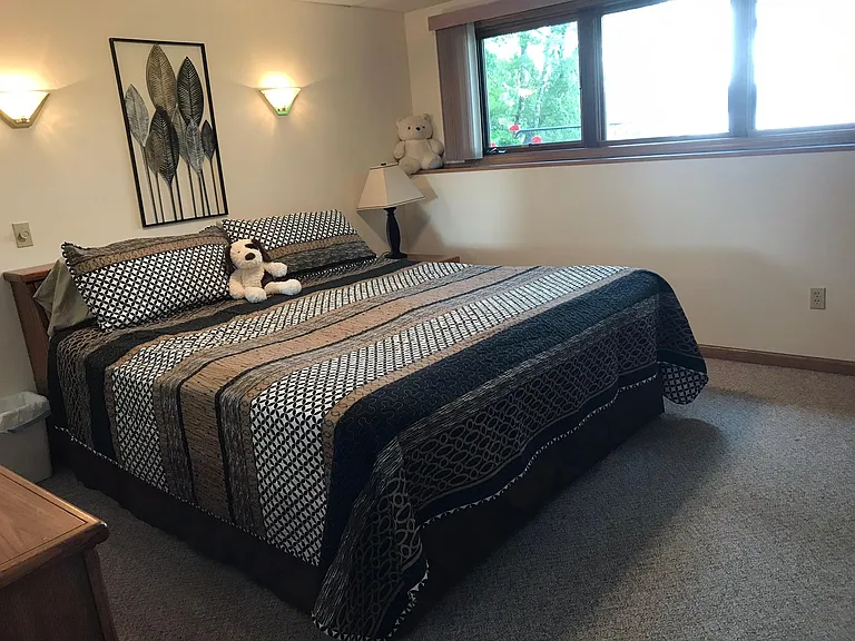Lower Level King Bedroom with 5 foot shower
