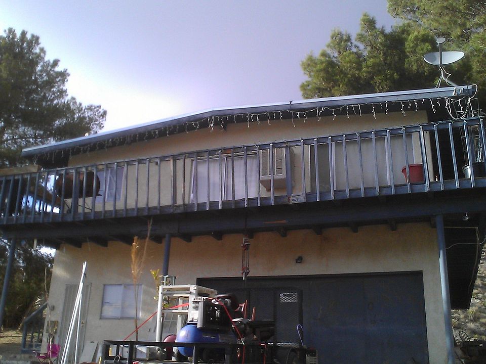 Driveway looking up at house