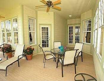 lanai w/fans and all weather speakers