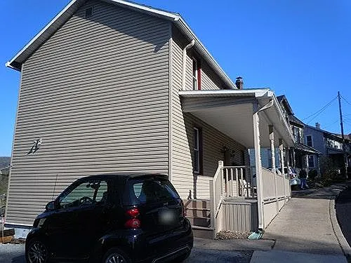 Parking beside building