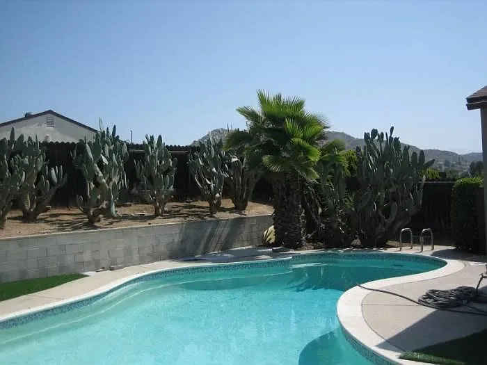 Backyard and Pool With Weekly Pool Maintenance