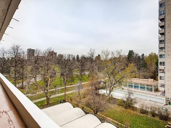 East view to Cheesman Park - Building gate to park