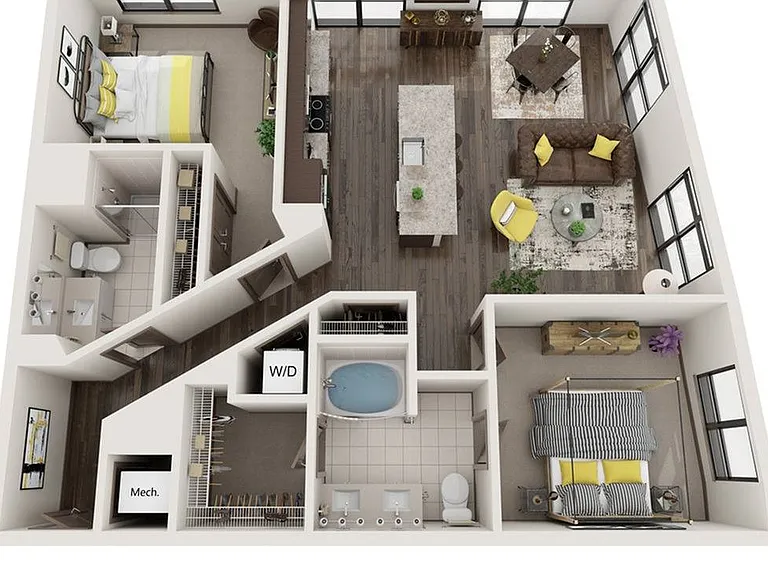 2 Bedroom - 2 Bathroom 2 Bedroom - 2 Bathroom