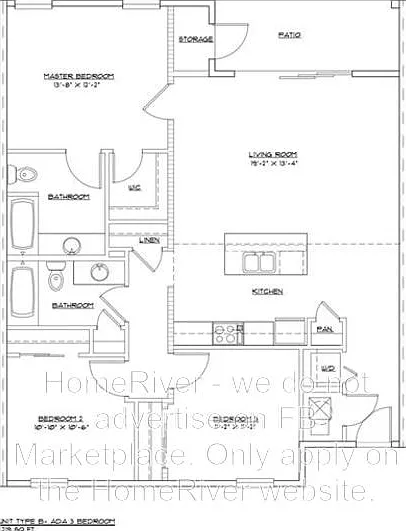 3 bed, 2.0 bath, 1219 sqft, $1,895 — Photo 3