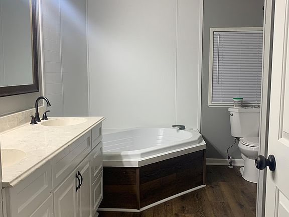 Large master bath with garden tub and stand alone shower