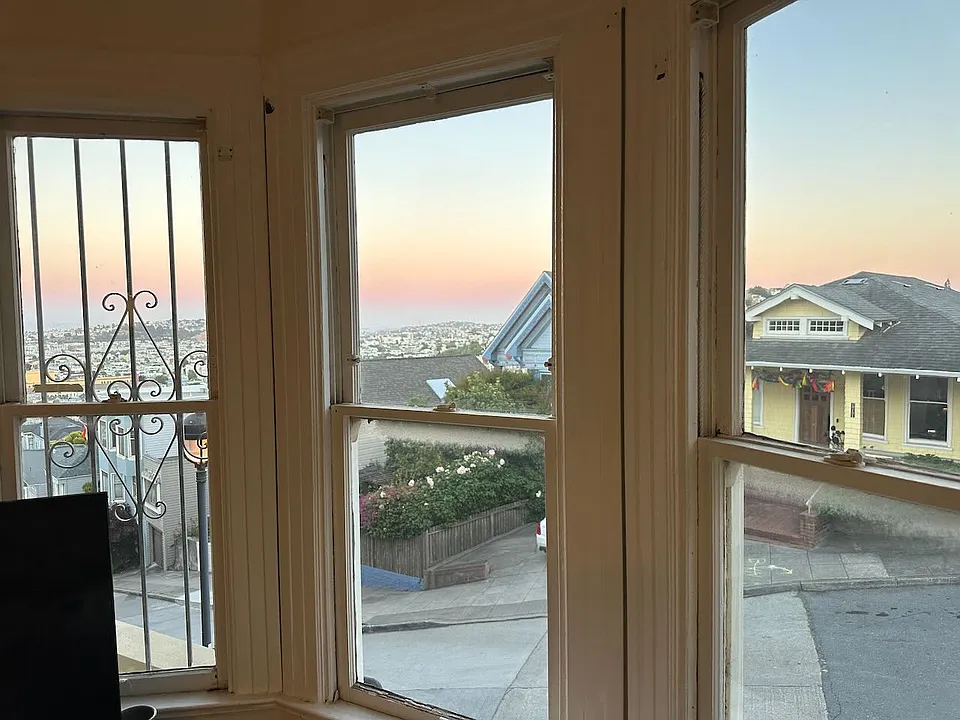 front window sunset view