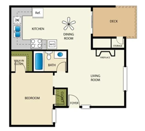 Floor plan 1X1