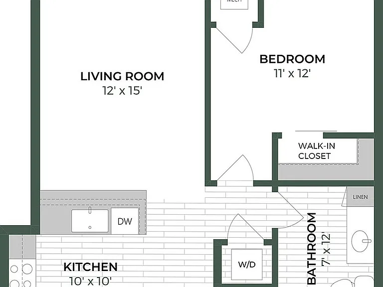 Floor Plan B1 | The Woodlands Apartments | Apartments in Menomonee Falls, WI Floor Plan B1 | The Woodlands Apartments | Apartments in Menomonee Falls, WI
