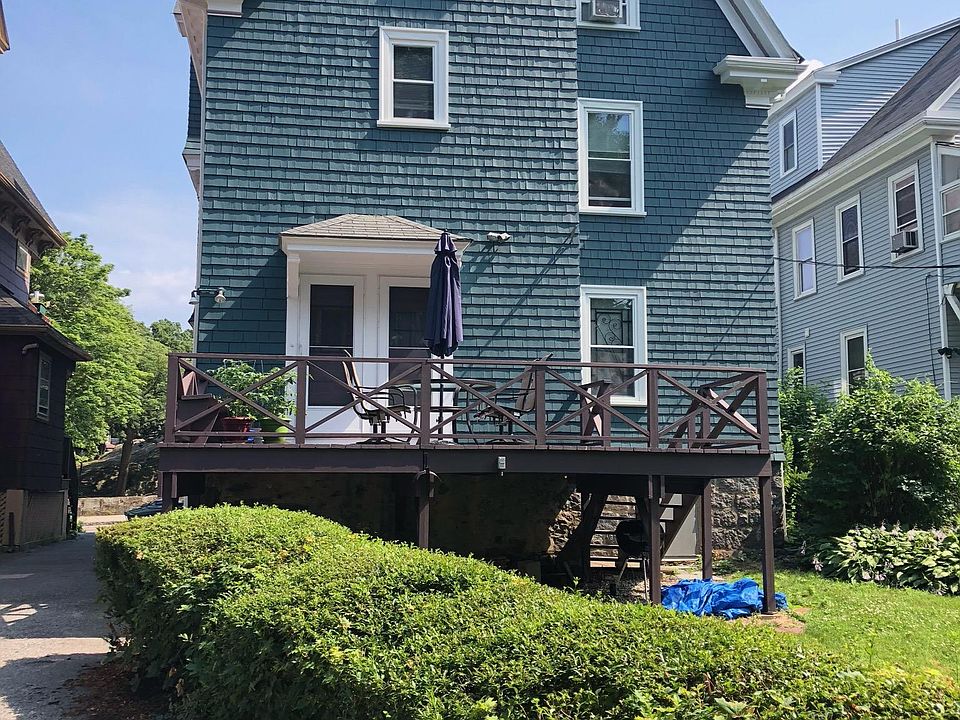 Back porch and yard