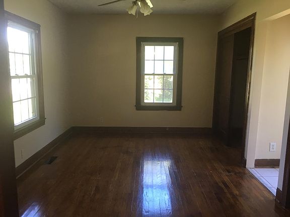 Bedroom with two closets