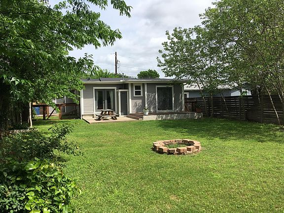 Back yard toward the house