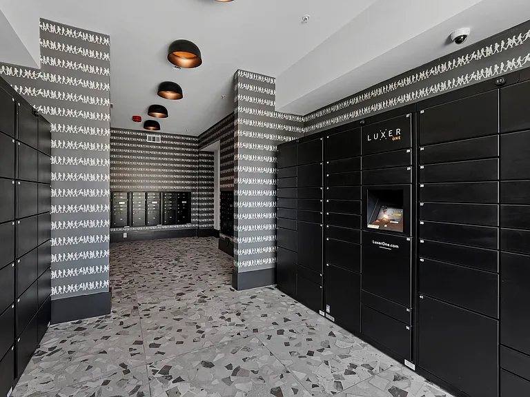 24 Hour Access Package Lockers with Refrigerator for Deliveries