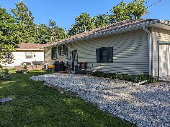 Back of house, rock pad