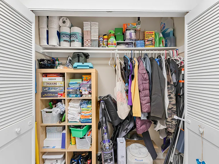 Second hallway closet with additional storage