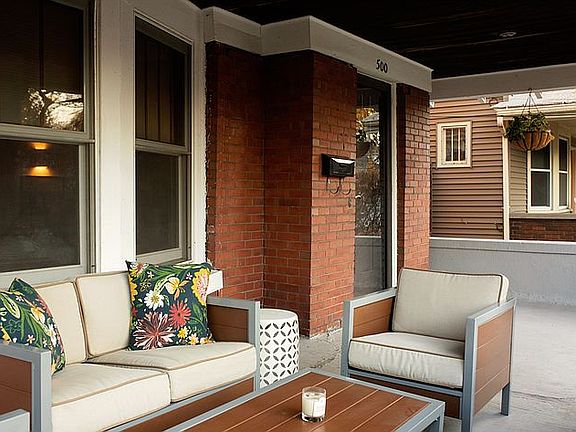 Covered front porch