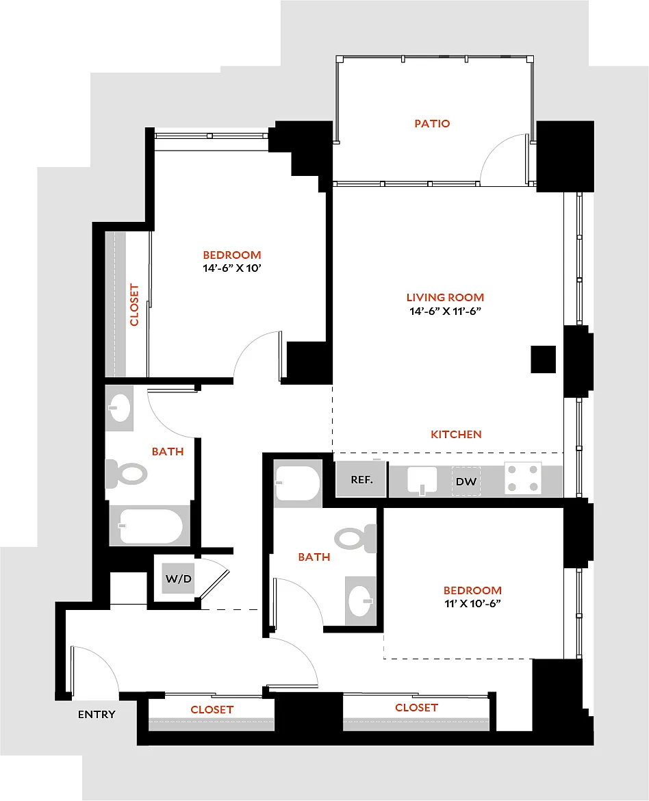 Floor plan Plan 2R