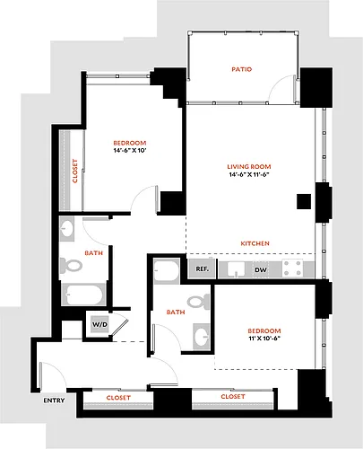 Floor plan Plan 2R