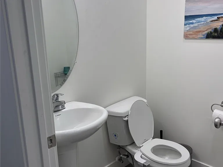 Half bathroom downstairs