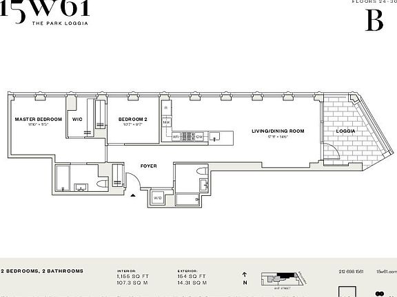 2nd image of 15 W 61st St #27B