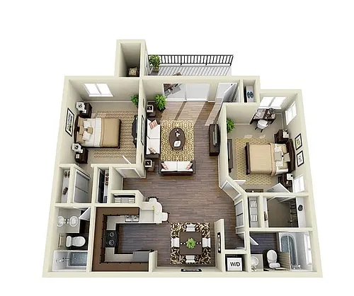 Floor plan B1 Renovated