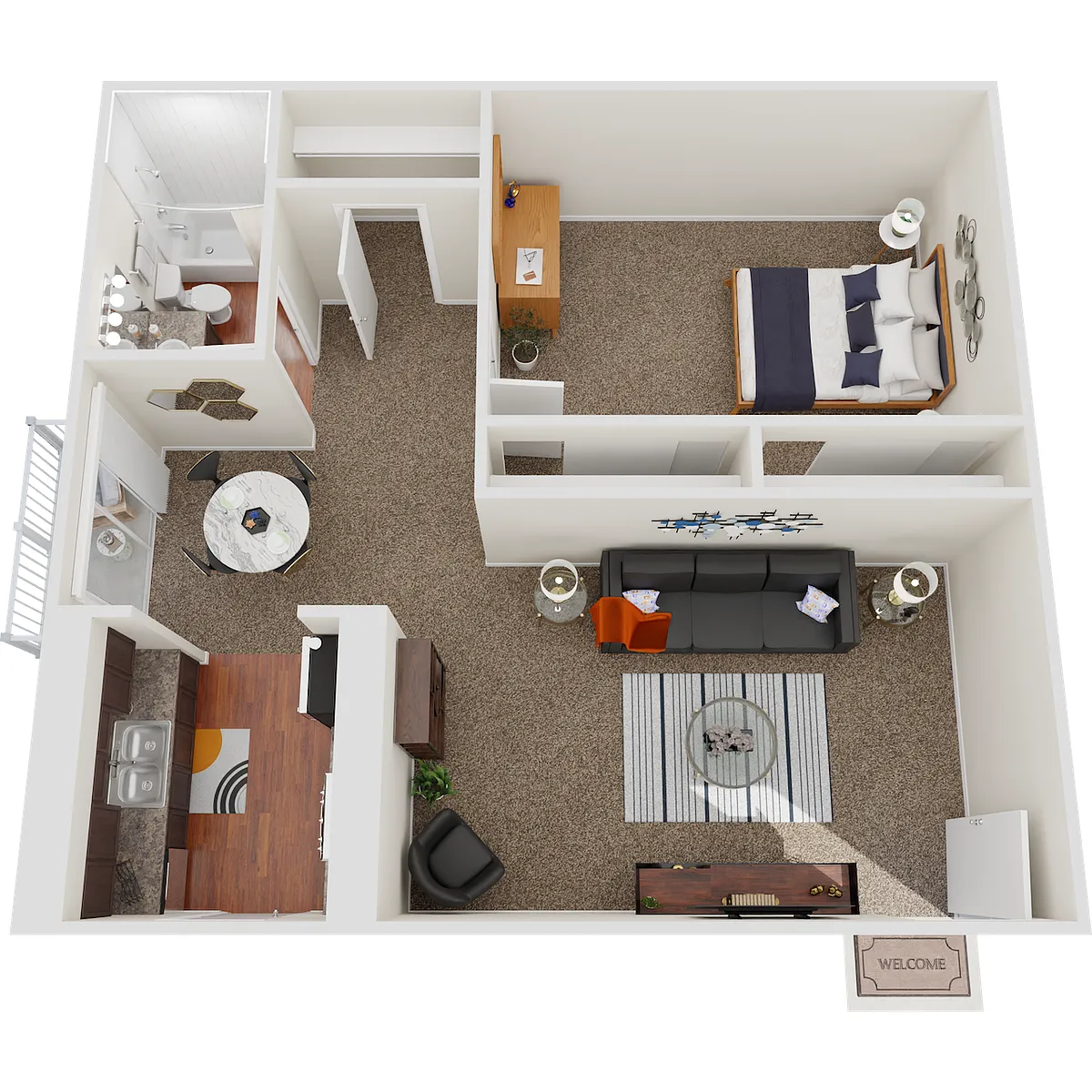 Floor plan 1B