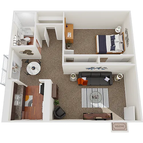 Floor plan 1B