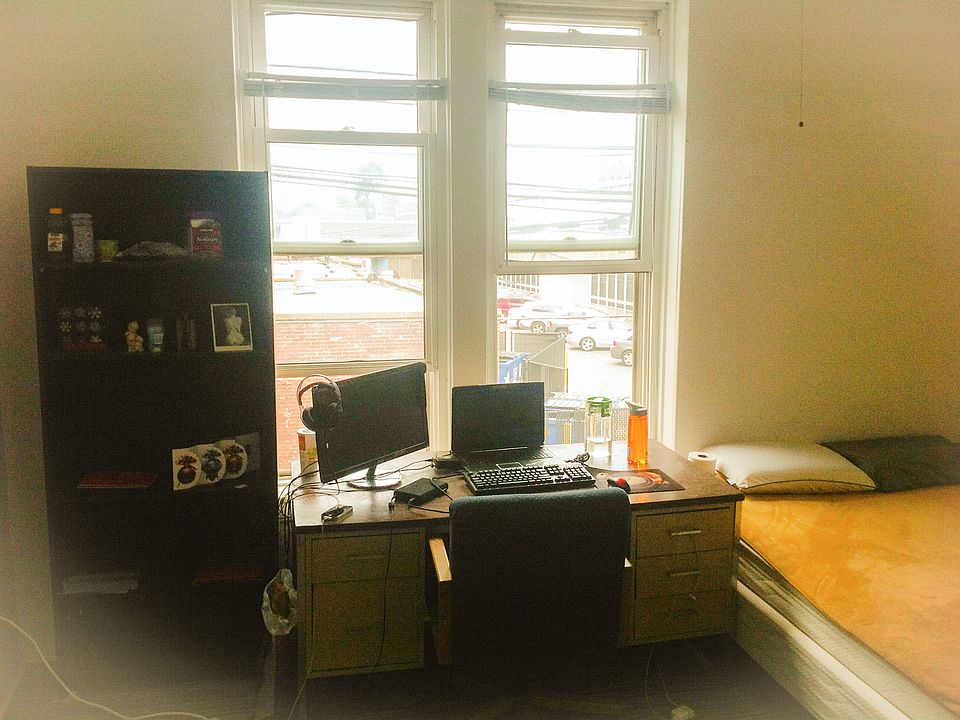 Bedroom with a huge sunny window