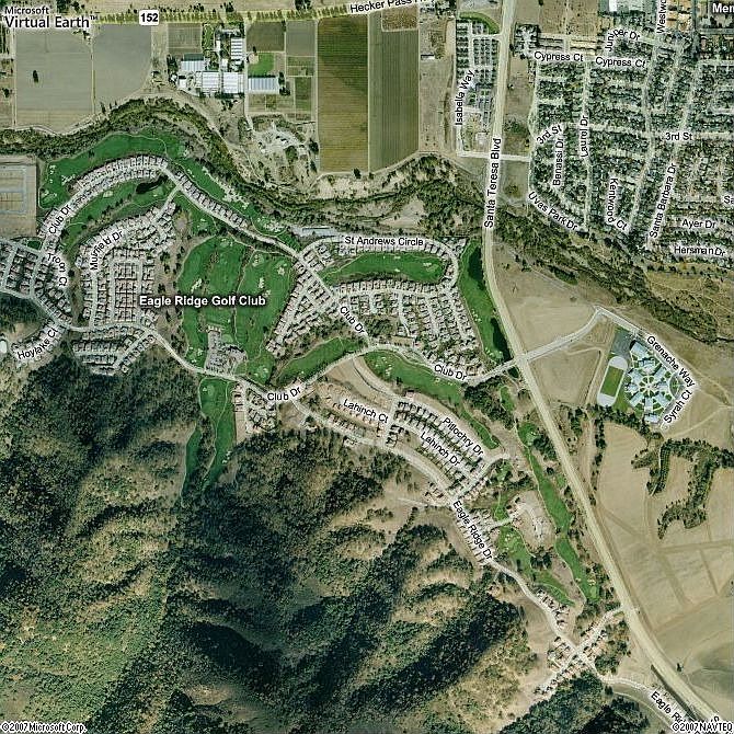 Eagle Ridge from Space