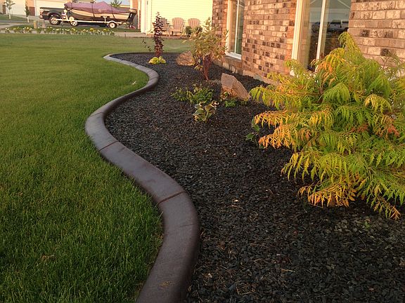 Curbed landscaping