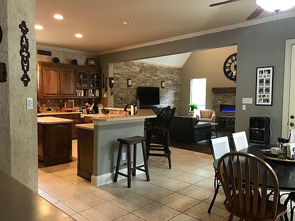 View of Kitchen to Family Rm