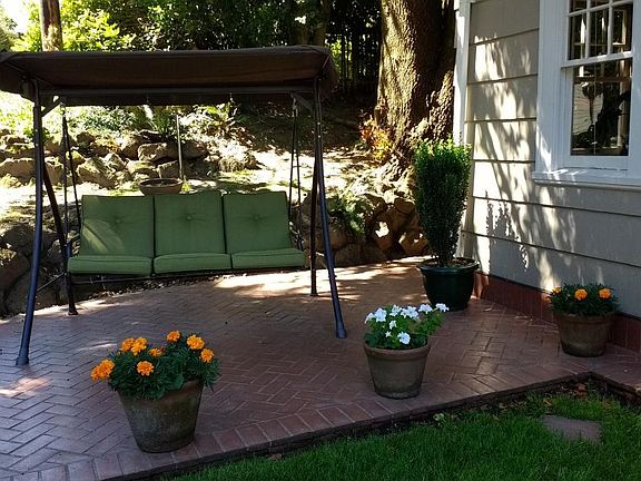 Front yard patio, walking St.