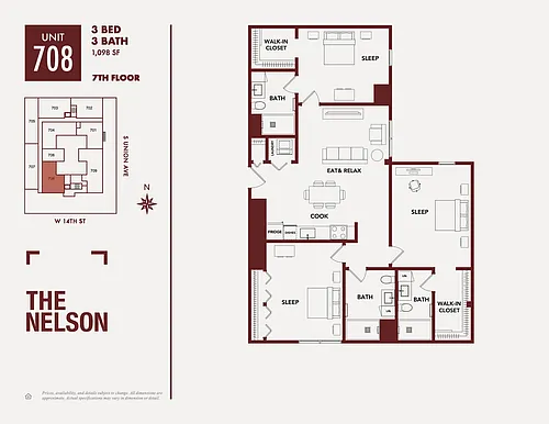 Floor plan 708