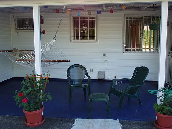 Large covered patio