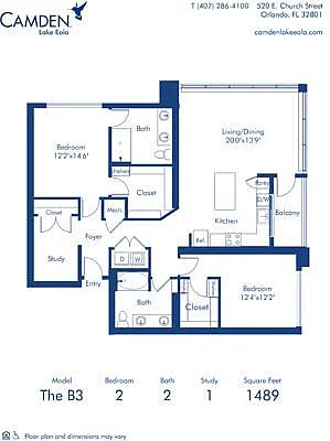 Floor plan The B3