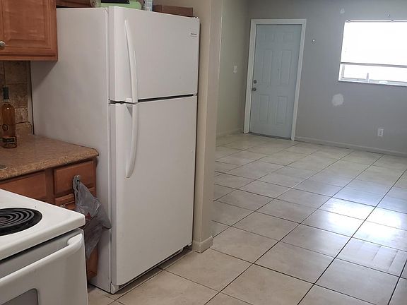 Kitchen looking into the living room
