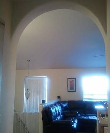 Nice interior designe with Rounded corner walls