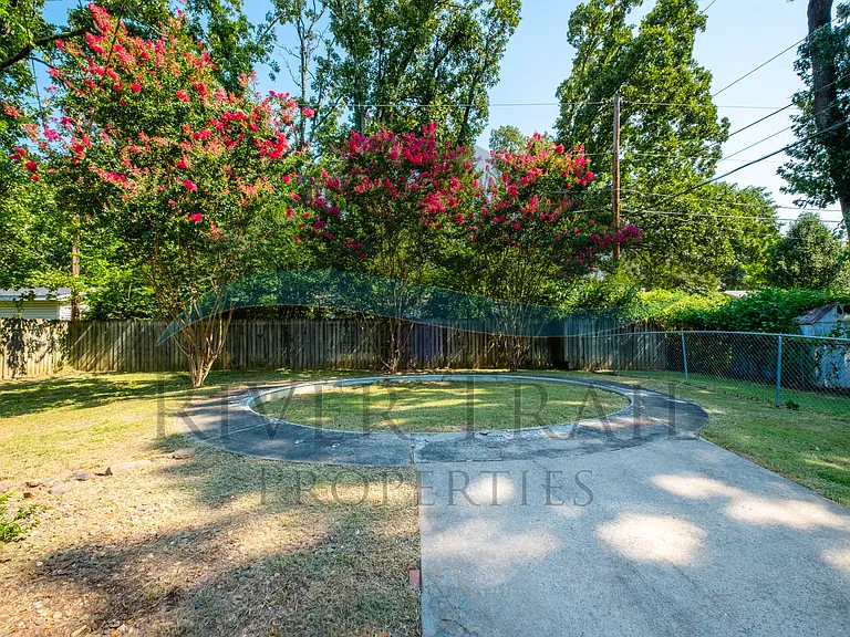 Fully fenced yard