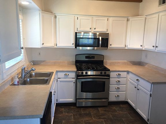 Clean, white kitchen