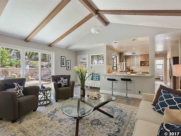 Family room/great room with breakfast bar.
