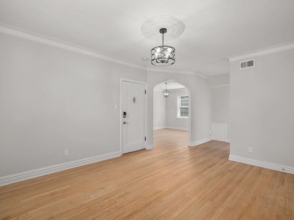 Looking from the living room into the dining room.