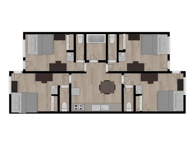 Floor plan Aldergate 4 Bedroom
