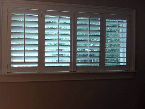 plantation shutters & double p windows