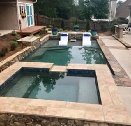 Saltwater hot tub